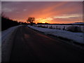 Grateley - Winter Sunset in SP11 8JG
