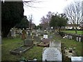 Graves in Churchyard at St Mary & Helena Parish Church, Elstow in MK42 9RR