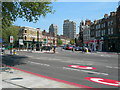 Kennington Lane meets Kennington Road in SE11 4SZ