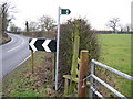 Footpath Off Warmingham Road Near Stocia Farm in CW1 4PW