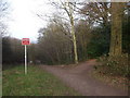 The footpath forks, Nant Fawr, Cardiff in CF14 0RH