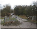 Bridleway entrance Glebe Road Darlington in DL1 3FF