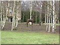 Stag sculpture in the grounds of the Deer Tower in GU8 4SY