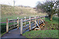 Footbridge across the Wom Brook, Wombourne, Staffordshire in WV5 8JT