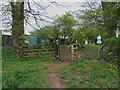 Footpath through the gate in HR7 4QP