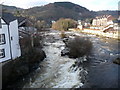 The Dee from Llangollen Bridge in LL20 8SS