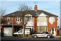 Inter-war semidetached housing on Catesby Road, Rugby in CV22 5NL