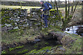 Stone bridge and stile near Milldam in LA8 8LJ