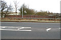 Looking east across the A45 at Wolscott Bridge over the Rains Brook in CV22 6NT