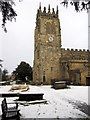 The newly restored tower of All Saints' church, Gresford in LL12 8UG