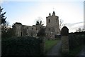 St Andrew's through the gate in East Hagbourne