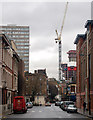 Looking east along Lever Street, London EC1 in N1 6BL