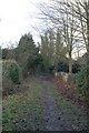 Footpath past the church in East Hagbourne