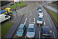 Traffic in Glasgow's West End in G3 6UJ