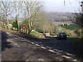 Road junction above Wentwood Reservoir in Llanvaches Community
