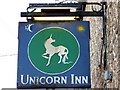 Sign for the Unicorn Inn in BA9 9NZ