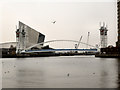 Salford Quays, footbridge in M50 2GE