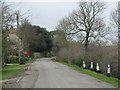 Road through Cote in OX18 2EG