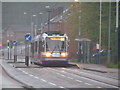 Tram on Langsett Road in S3 8BX