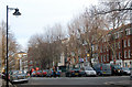Looking east across Clerkenwell Green, London EC1 in N1 8BX