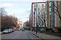 Looking east along Percival Street, London EC1 in N1 8BX