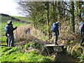 Footbridge over the stream in PL28 8FU