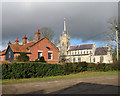 A blustery sky above the church of St Peter and St Paul in East Harling in NR16 2GA