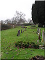 Northern part of the churchyard at  St Mary, East Worldham in GU34 3AW