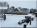 Looking up School Lane from The Dene, Hindon in SP3 6DP