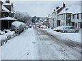 View down the High Street, Hindon in SP3 6DP
