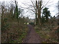 Footpath and bridge over the River Trym in BS9 2ES