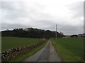Track to Chesters Hillfort north of Haddington in EH39 5AZ