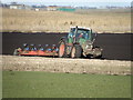 Ploughing in Wood Walton Fen in Wood Walton