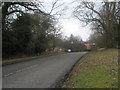 Looking along the A287 towards Lampard Lane in GU10 2NS