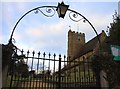 The gate to St John The Baptist church in OX33 1HE