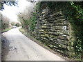 Old railway bridge abutment in TR4 9PD