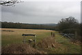 Stile on the Sussex Border Path near Clay's Wood in TN8 7JZ