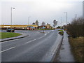 Roundabout on the outskirts of Carluke in ML8 5SA