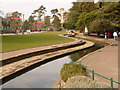 Bournemouth Gardens: Bourne Stream and Chinese lanterns in BH2 5PH