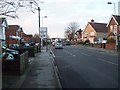 Looking down Hill Lane in SO16 6RJ
