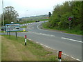 A35 minor road junction in EX13 5SP