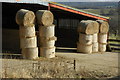 Straw bales at Upper Mitchell Farm in HR8 1JF