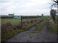 Track junction, Heysham Moss in LA3 2EP
