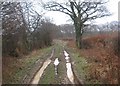Byway to the A2070 in Bromley Green