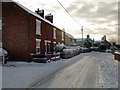 Cottage Lane, St Martins, Winter scene 2010 in SY11 3AH