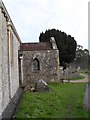 Approaching the church porch at St Mary, Slindon in BN18 0UY