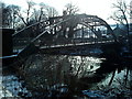 Denton Bridge against the winter sun in LS29 8NG