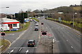 Malpas Road approaching the M4 motorway, Newport in NP20 5EZ
