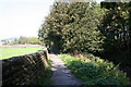 Yorkshire: footpath by Eastburn Beck in BD20 7HY