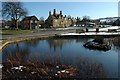 Village pond in Willersey in WR12 7PS